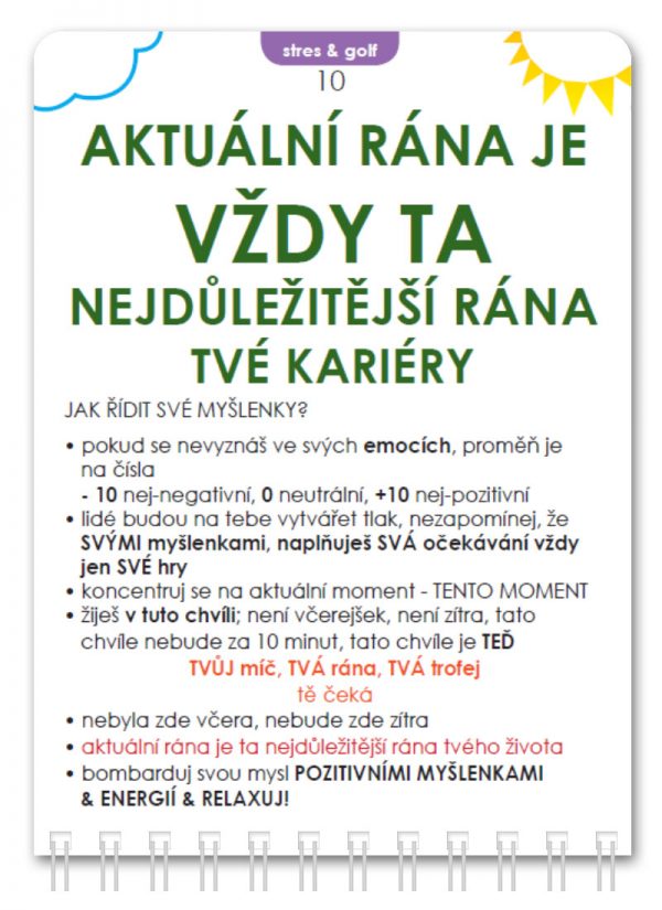 Myslet a hrat snadnym zpusobem Golf Prirucka pro vnitrni hru Mario Beky