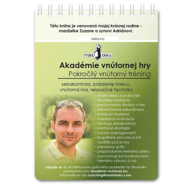 Myslieť a hrať jednoducho Golf 75 Akademie vnutornej hry v golfe