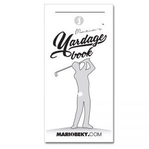 Mario Beky Golf The Easy Way Professional Yardage Book Advanced Mental Coaching Slim