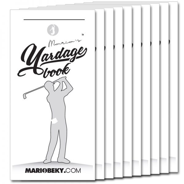 Mario Beky Golf The Easy Way Professional Yardage Book Advanced Mental Coaching Slim